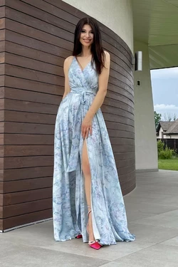 Платье Бьонси голубое