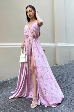 Платье Бьонси розовое
